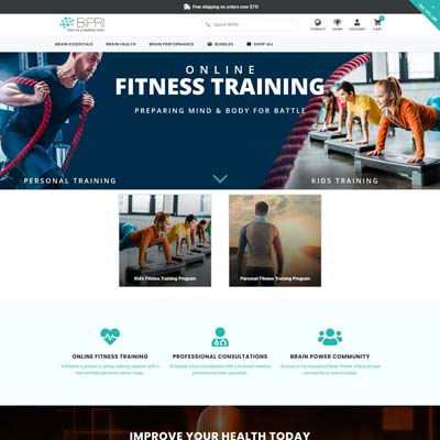 Fitness Training Page