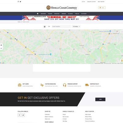 Store Location Page